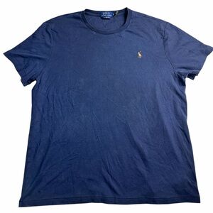 ✨ Polo Ralph Lauren Navy Custom Slim Fit Crewneck Tee Shirt XL ✨